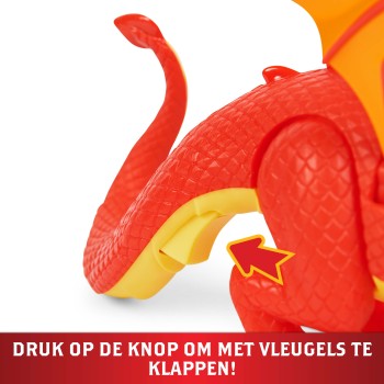 PAW Patrol Rescue Knights - Draak Sparks met supervleugels en pup Claw - Speelset