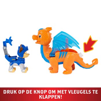 PAW Patrol Rescue Knights - Actiefigurenset met Chase en Draak Draco